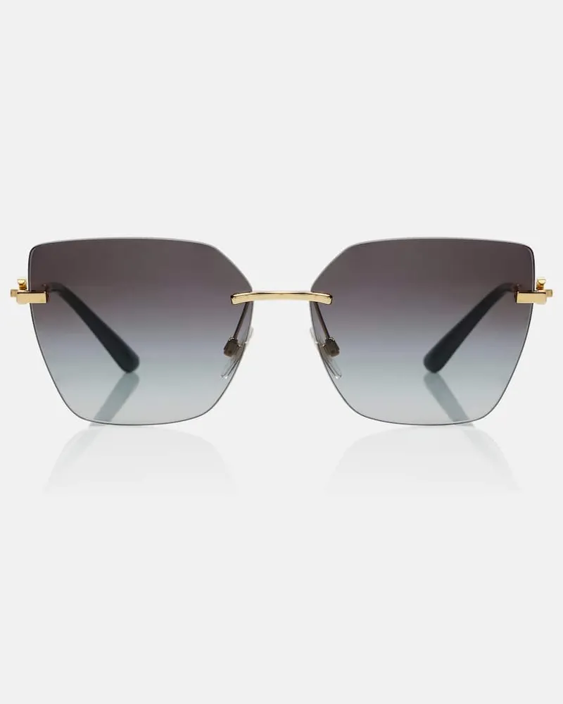 Dolce & Gabbana Cat-Eye-Sonnenbrille DG Flip Gold
