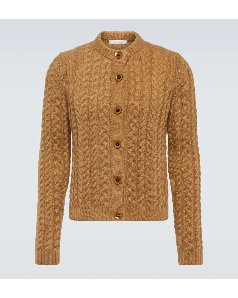 Wales Bonner Cardigan aus einem Mohairgemisch Braun