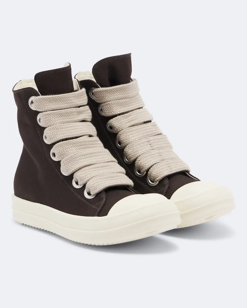Rick Owens Sneakers Jumbolace aus Denim Braun