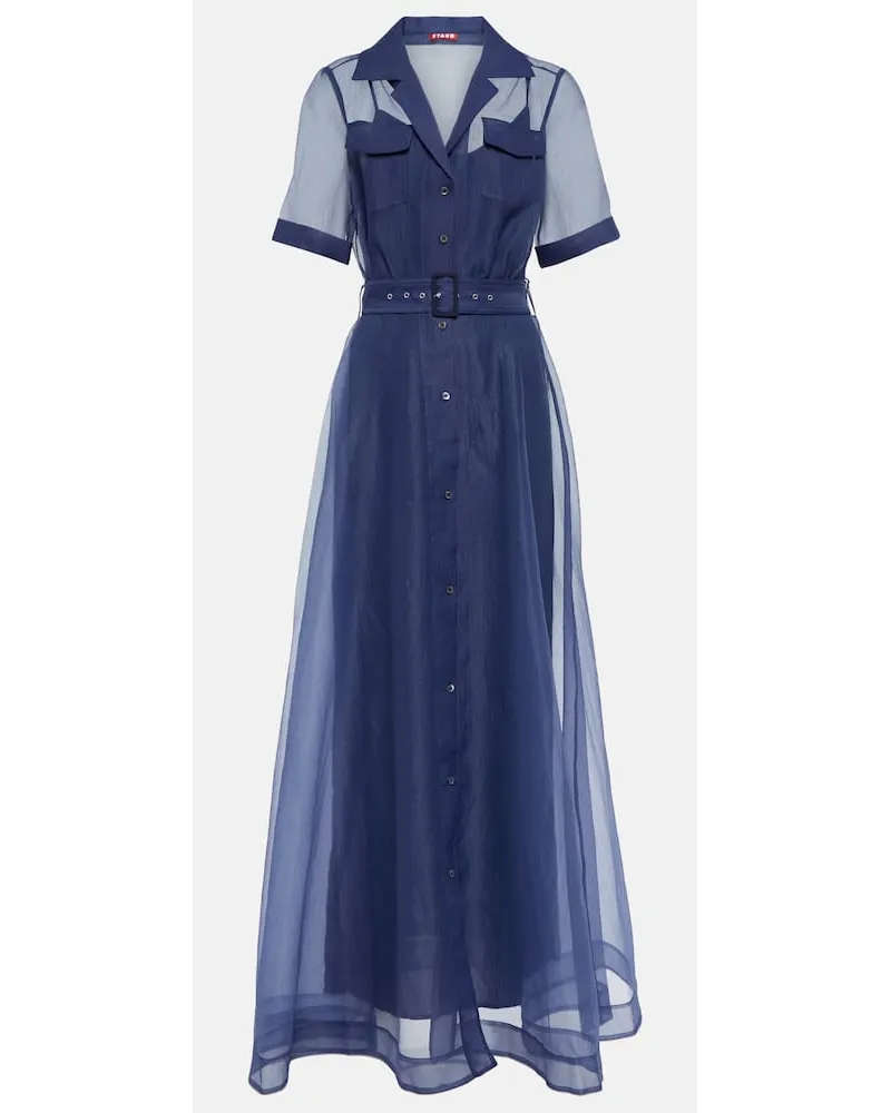 STAUD Maxikleid Millie Blau