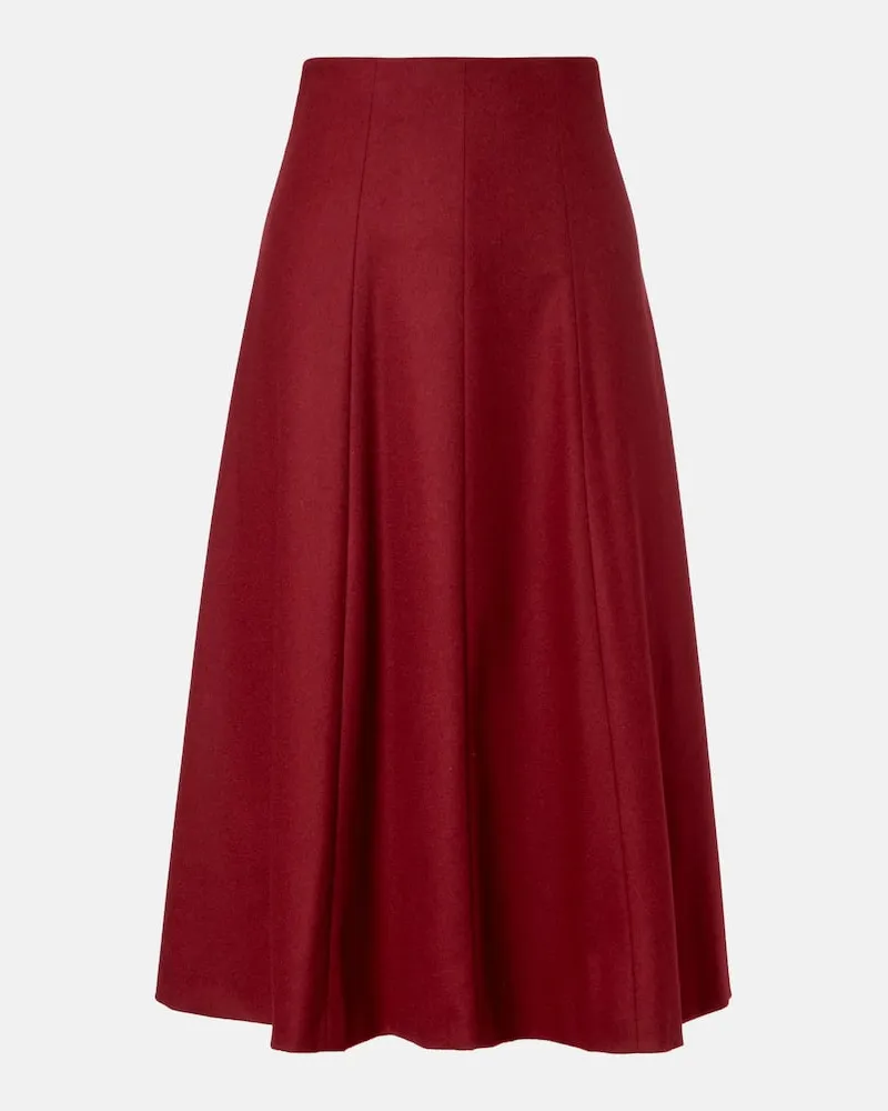 Max Mara Midirock Geneve aus Wolle Burgund