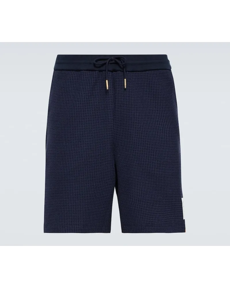 Thom Browne Shorts aus Baumwolle Blau