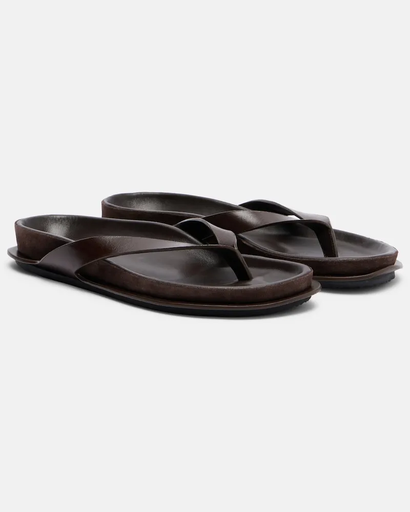 Jacquemus Sandalen Tatanes aus Leder Braun