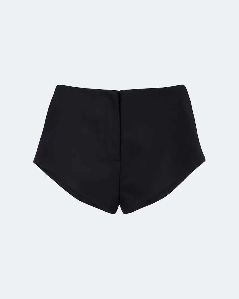 David Koma Shorts aus einem Wollgemisch Schwarz