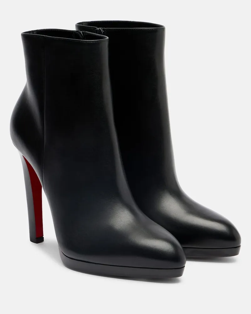 Christian Louboutin Ankle Boots Fannylove 120 aus Leder Schwarz