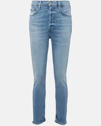 AGOLDE High-Rise Skinny Jeans Nico Blau