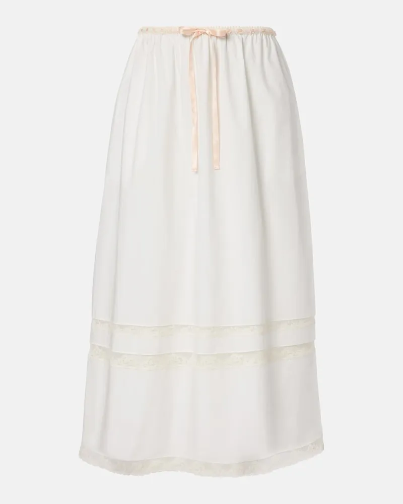 Posse Midirock Alma mit Spitze Weiß