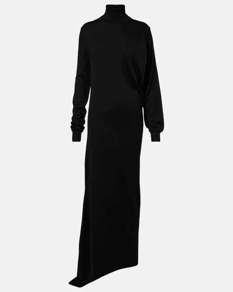 Magda Butrym Robe aus Wolle Schwarz