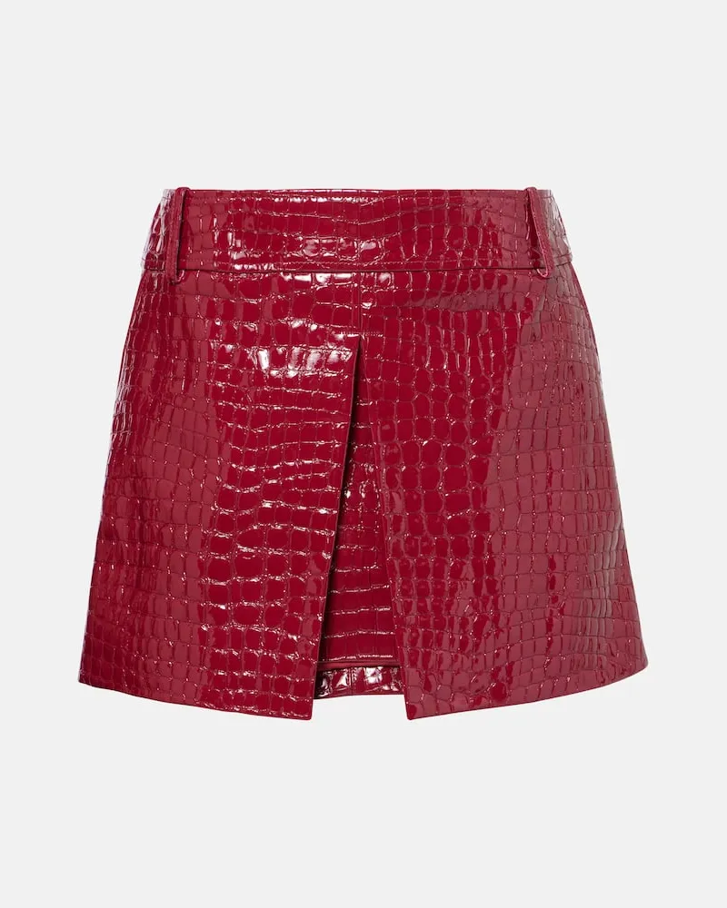 Tom Ford Minirock aus Leder Rot