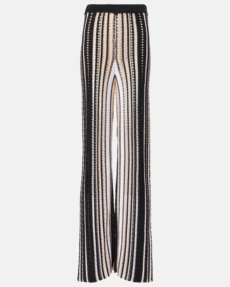 Missoni Gerade Hose aus Häkelstrick Multicolor