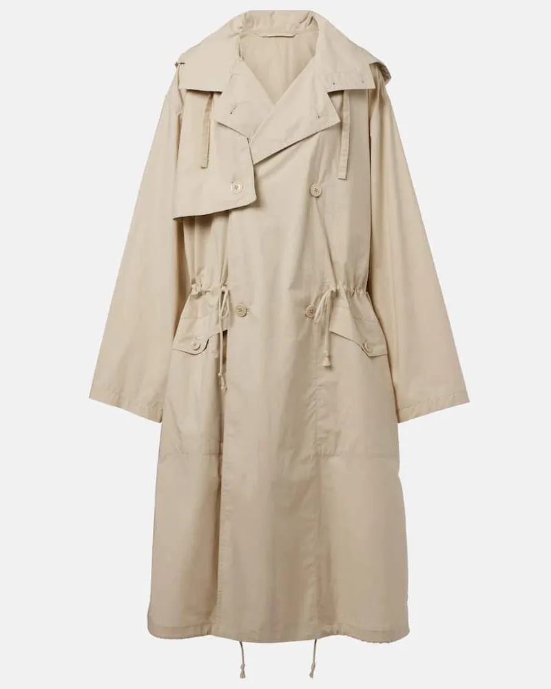 Christophe Lemaire Trenchcoat aus Baumwolle Beige