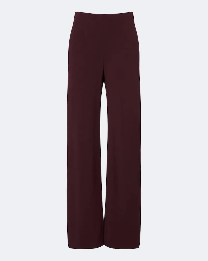 Vince Hose Colette aus Crêpe Burgunderrot