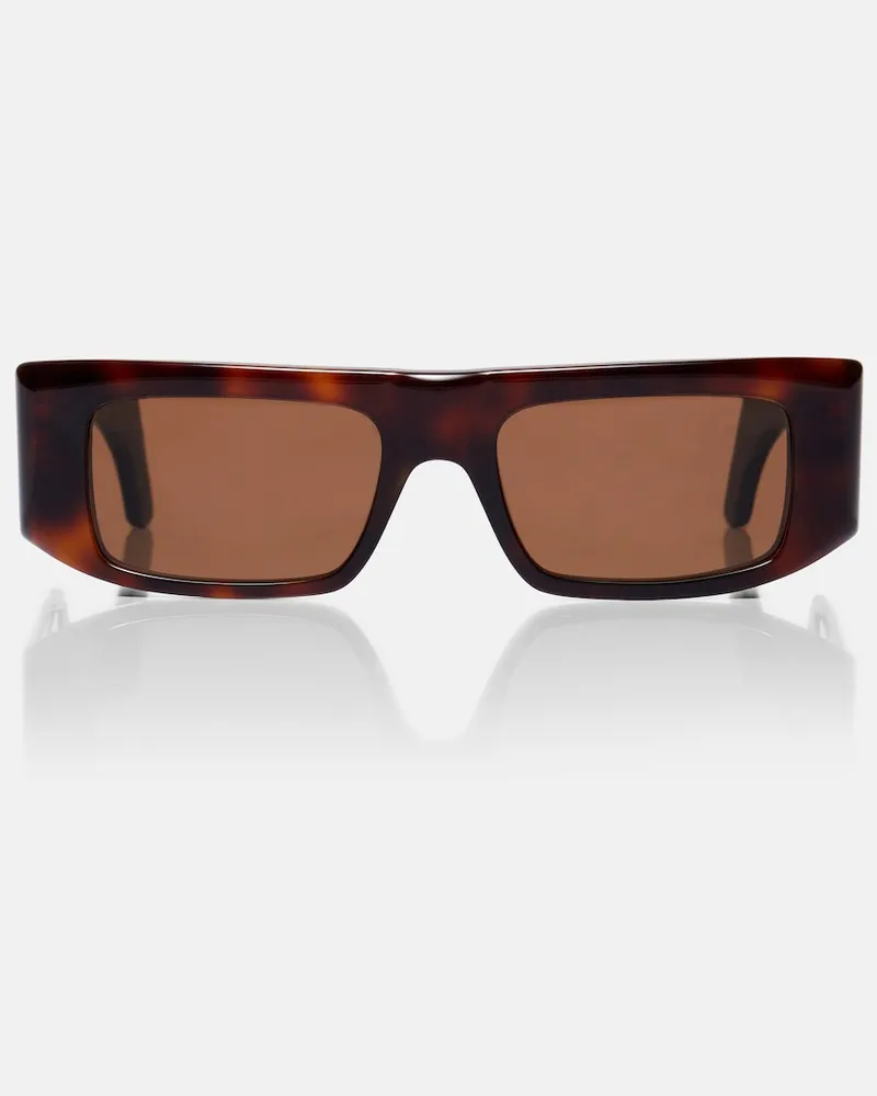 Valentino Garavani Eckige Sonnenbrille VLogo Braun