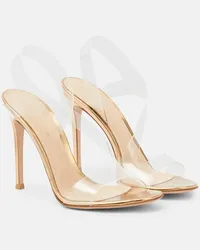 Gianvito Rossi Slingback-Sandalen Metropolis 105 mit Leder Gold