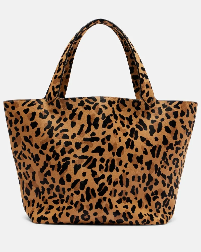 Alaïa Alaïa Tote Bag Large aus Kalbshaar Multicolor