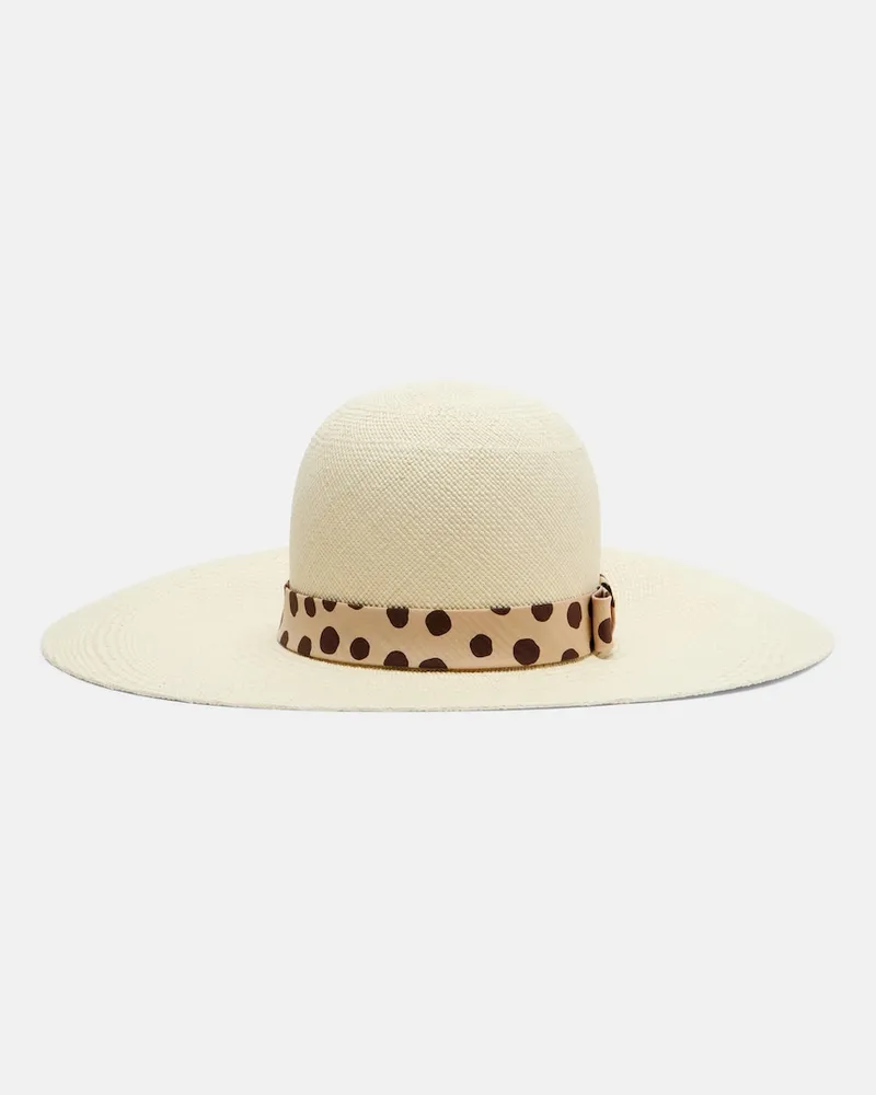 Valentino Garavani Hut aus Stroh Beige