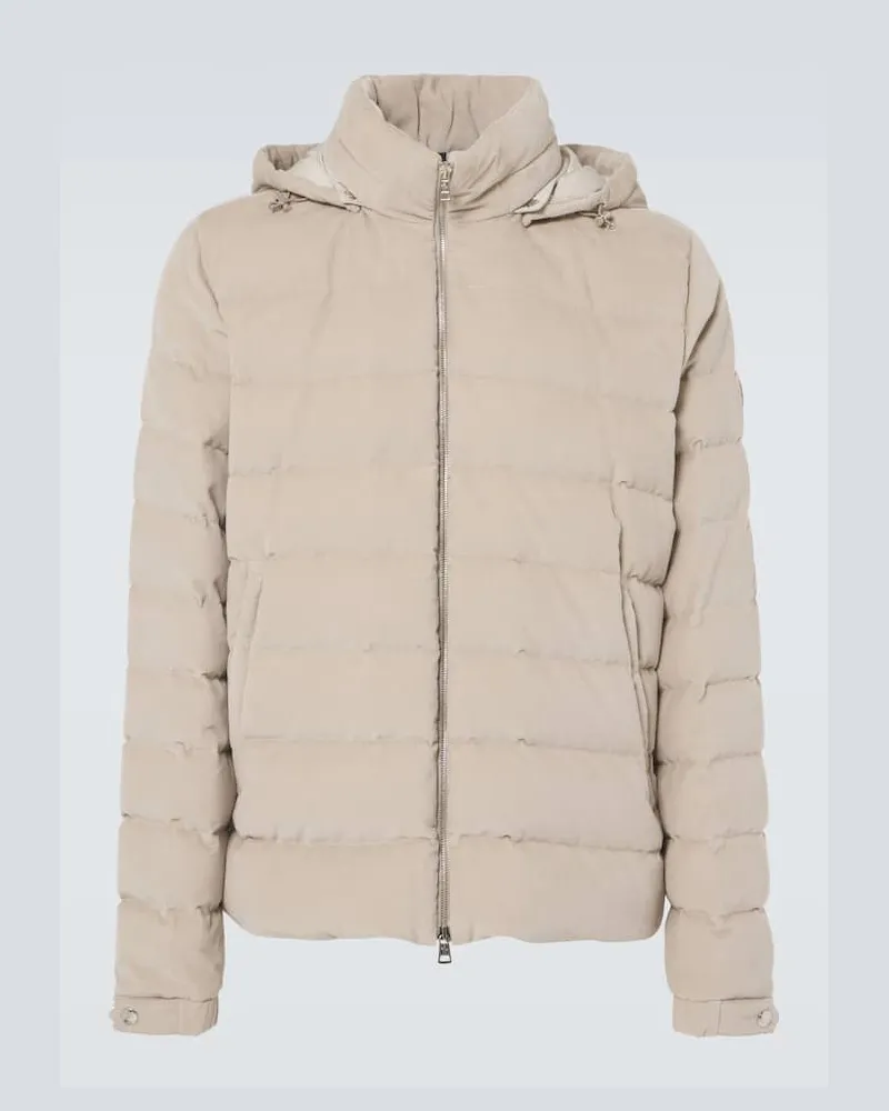 Moncler Daunenjacke Chionea aus Baumwolle Beige