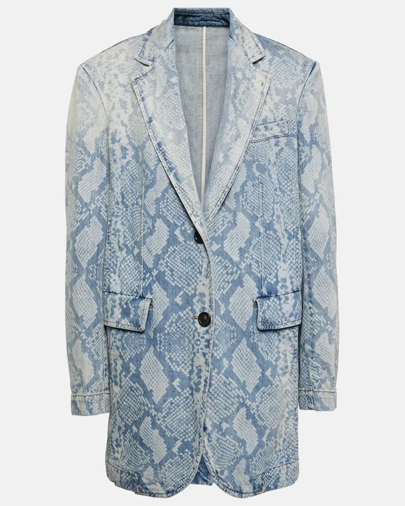 SPORTMAX Blazer aus Denim Neutral