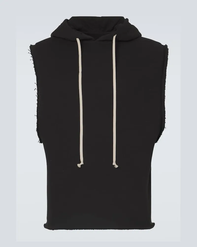 Rick Owens Weste aus Baumwoll-Jersey Schwarz