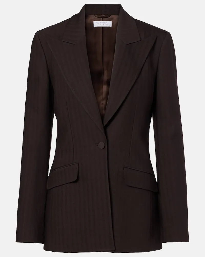 Gabriela Hearst Blazer aus Wolle Braun