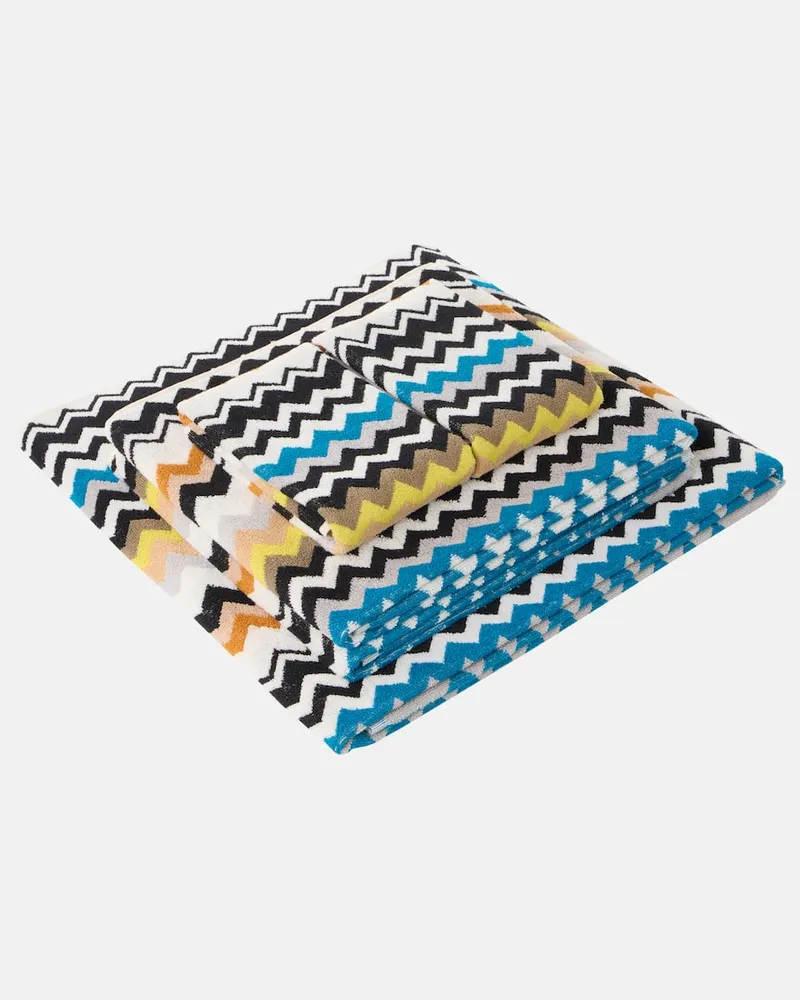 Missoni Set Best aus fünf Handtüchern Multicolor
