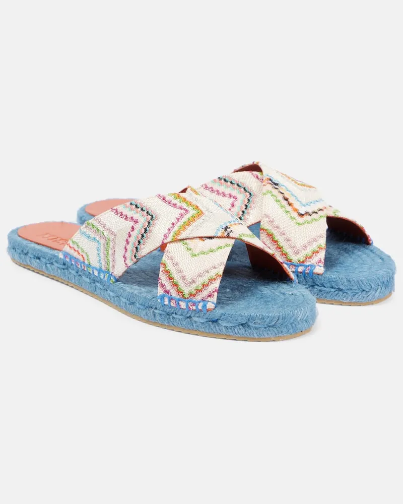 Missoni Espadrilles-Sandalen Harlow aus Häkelstrick Multicolor