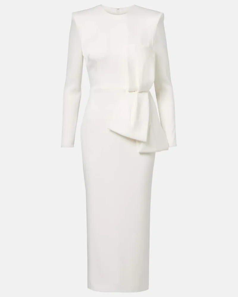 Alex Perry Robe aus Satin Weiß