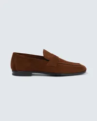 Tom Ford Loafers aus Veloursleder Braun