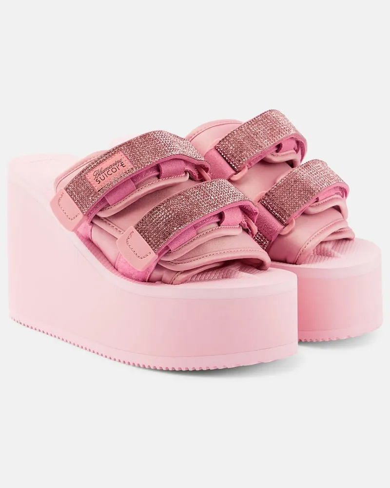 Blumarine X Suicoke Pantoletten Moto Rosa