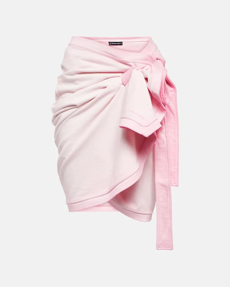 Y/PROJECT Minirock aus Baumwolle Rosa