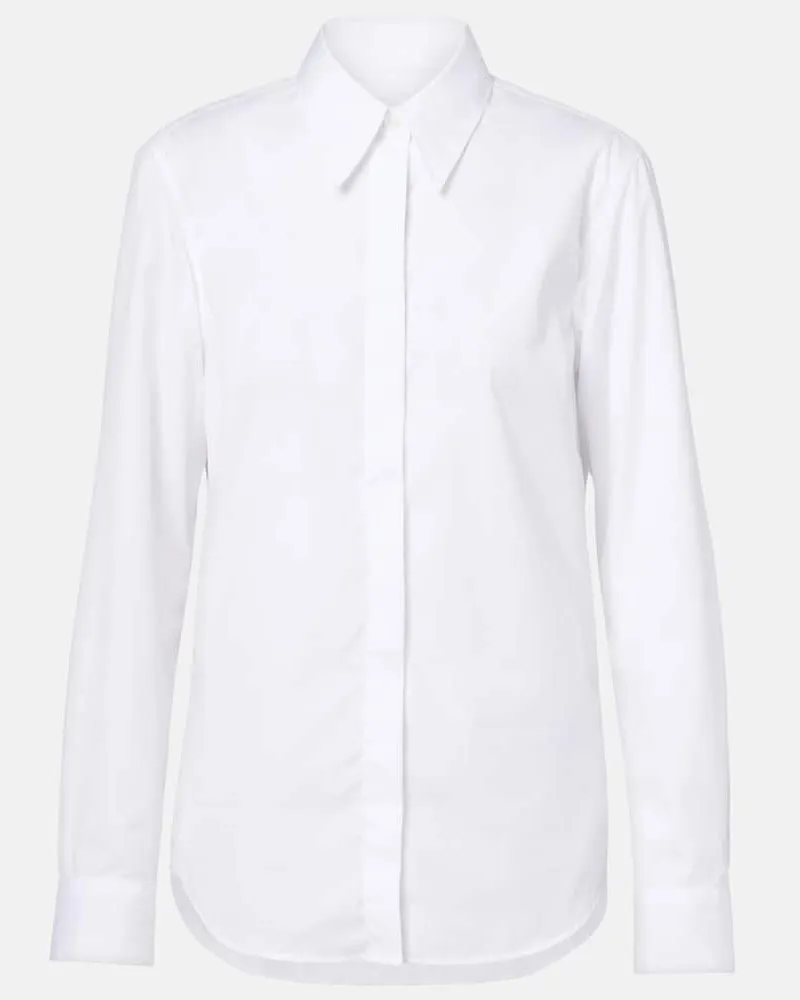 Dries van Noten Hemd aus Baumwollpopeline Weiã