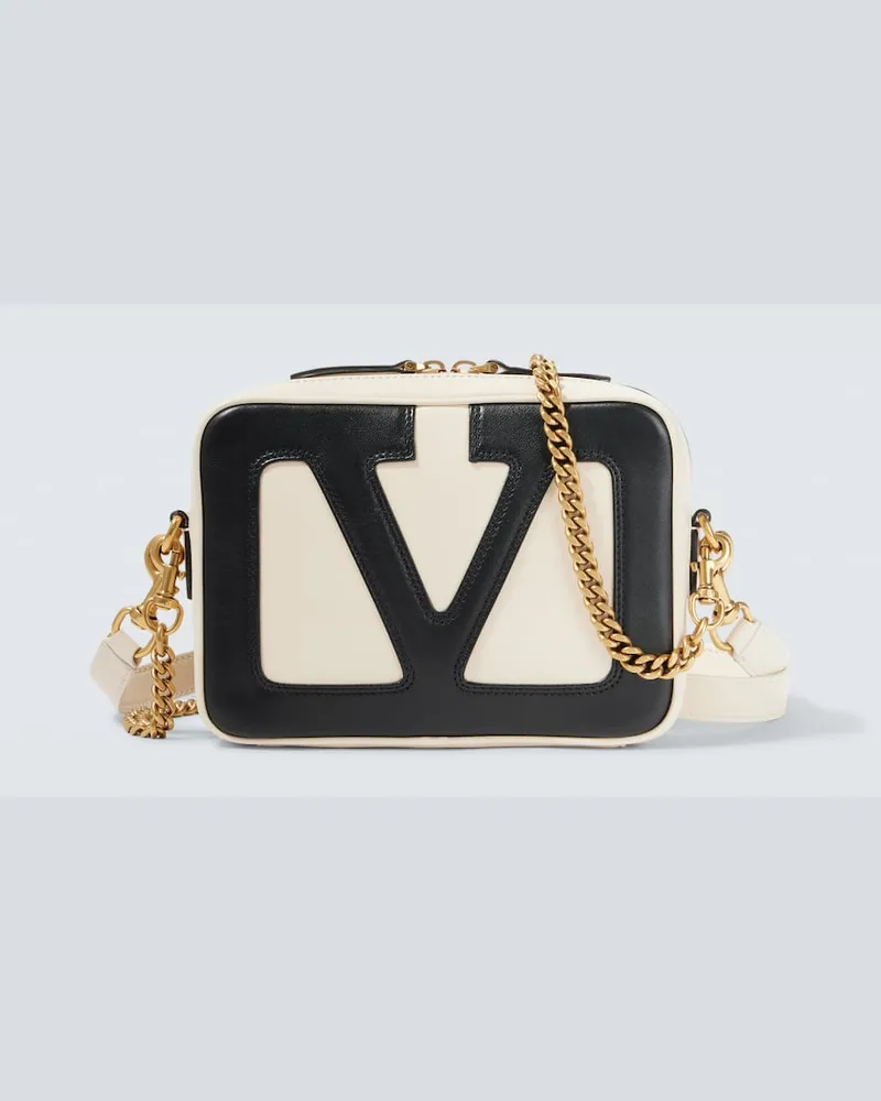 Valentino Garavani Crossbody Bag Viva Superstar aus Leder Weiß