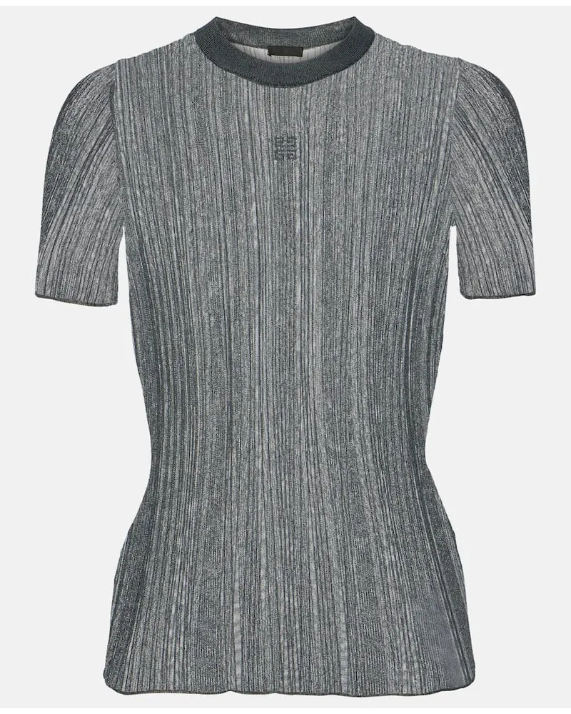 Givenchy T-Shirt aus Strick Grau