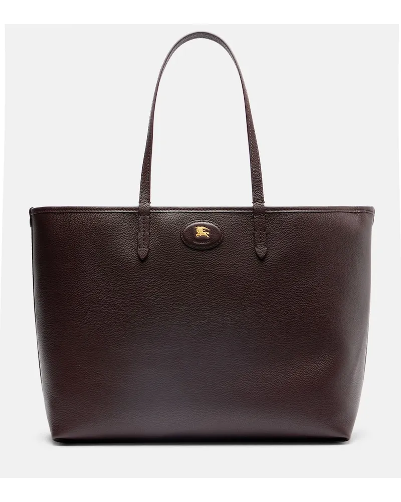 Burberry Wendbare Tote Bag Burberry Check Medium aus Leder Braun