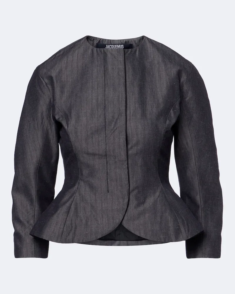 Jacquemus Jacke Palmier Grau