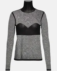 Nina Ricci Top aus Strick Schwarz