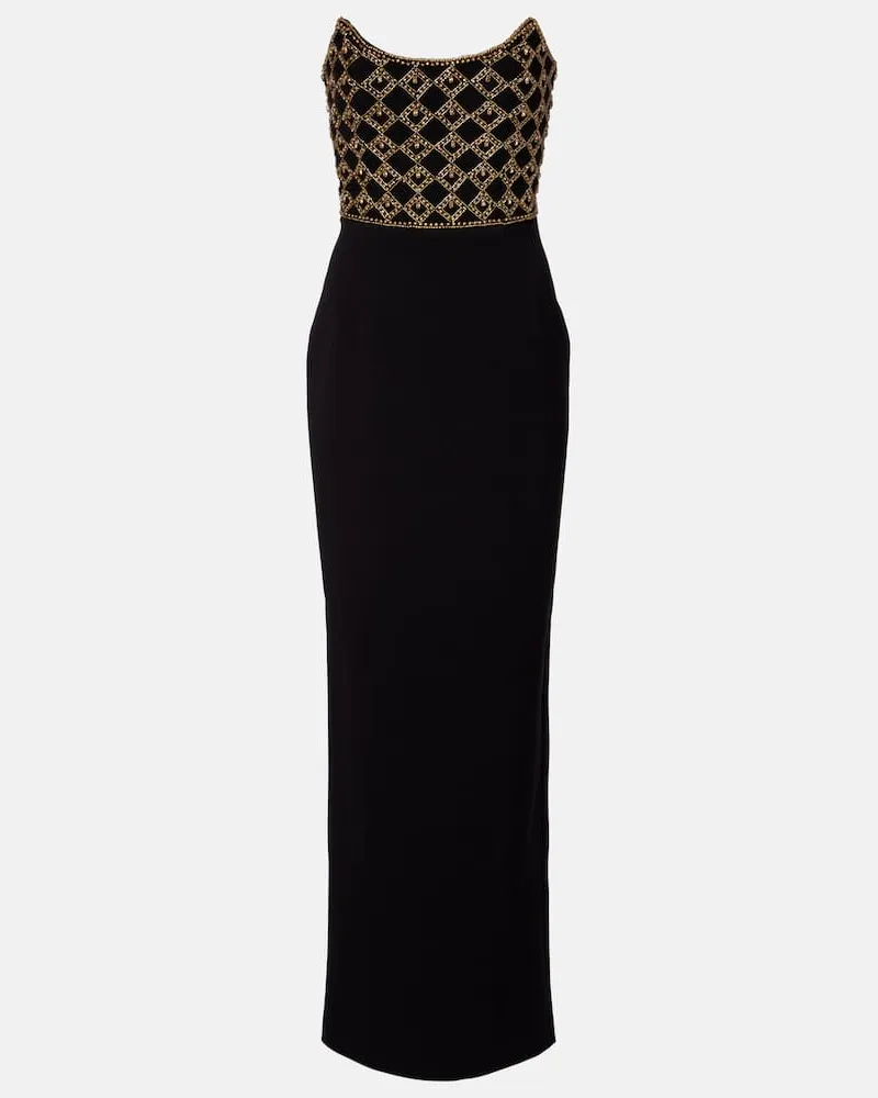 Rebecca Vallance Verzierte Robe Vesper Schwarz