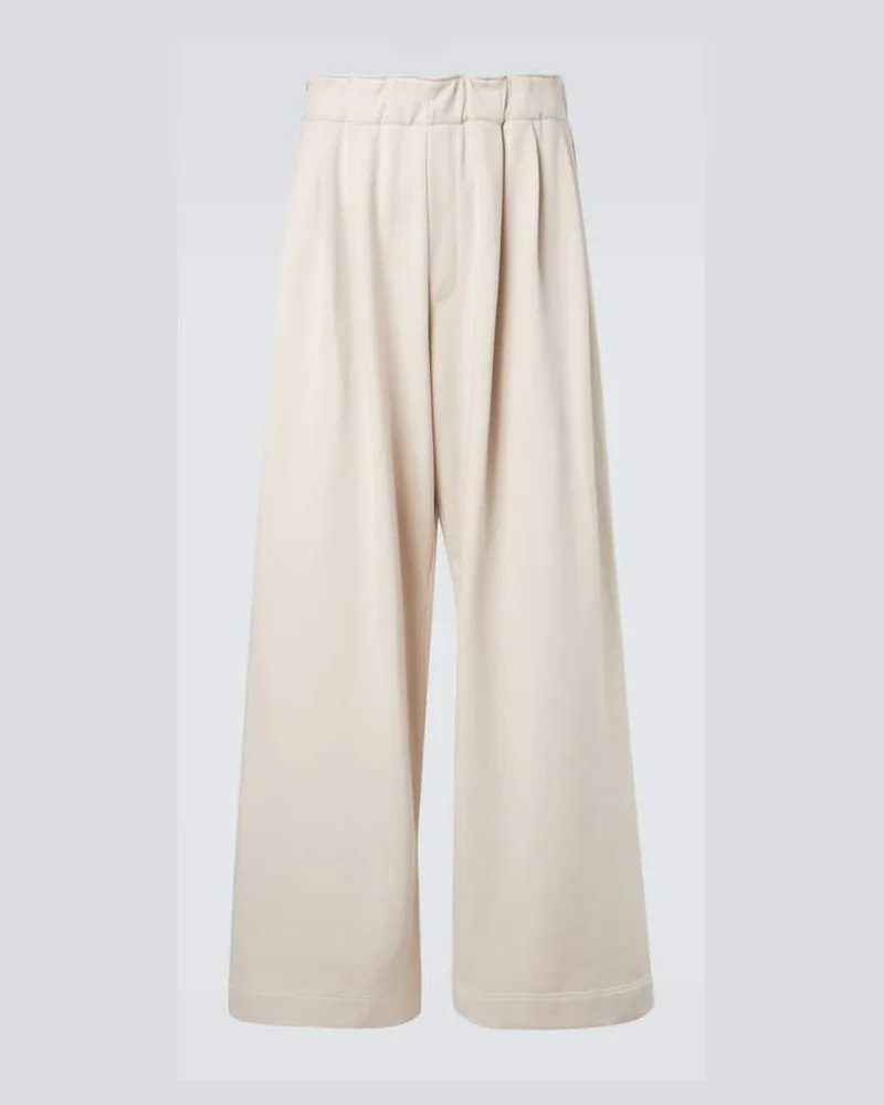 Dries van Noten Jogginghose aus Baumwoll-Jersey Weiß