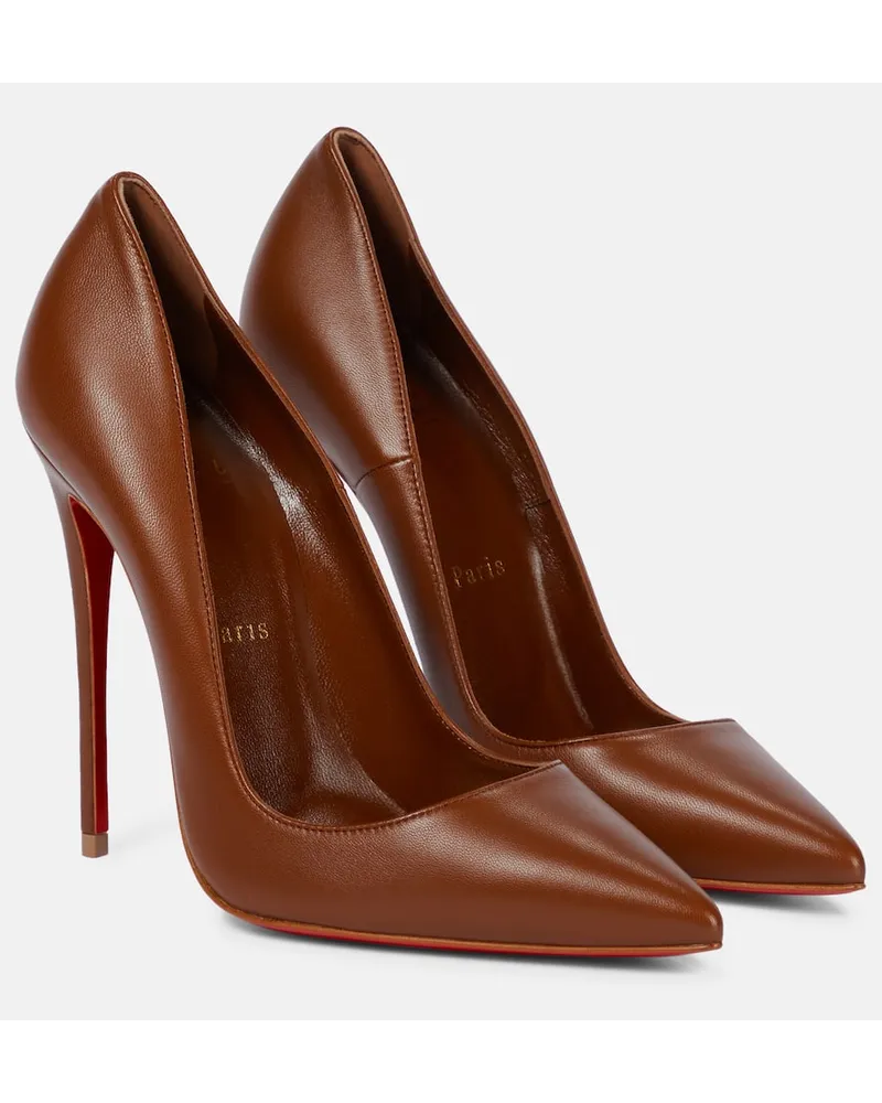 Christian Louboutin Pumps So Kate 120 aus Leder Braun