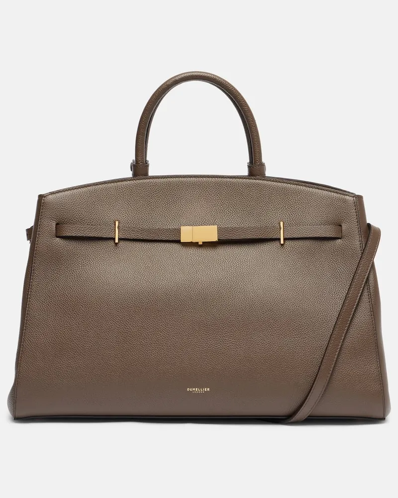 DeMELLIER Tote Bag Hudson aus Leder Grün