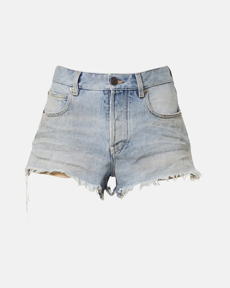 Balenciaga Jeansshorts Blau