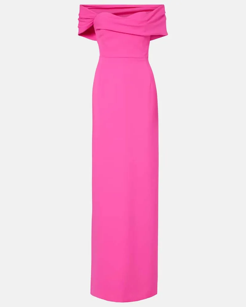 Carolina Herrera New York Bustier-Robe Sofia aus Crêpe Rosa
