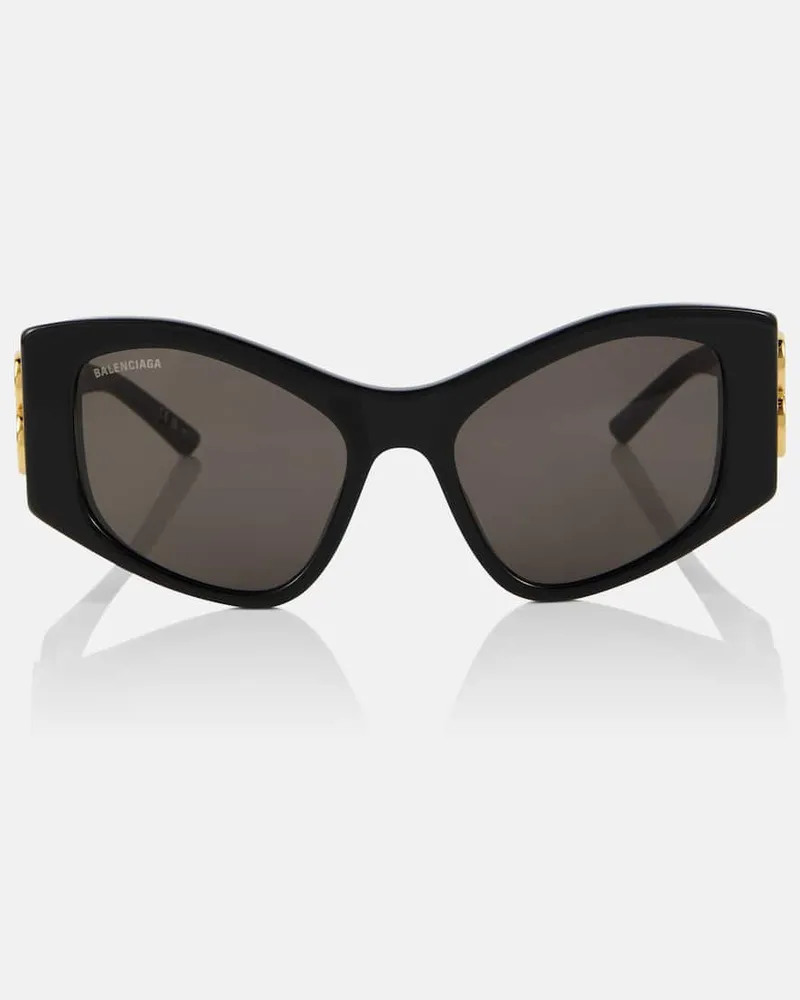 Balenciaga Eckige Sonnenbrille Dynasty Schwarz