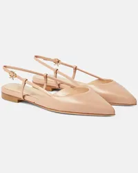 Gianvito Rossi Slingback-Ballerinas Ascent 05 aus Leder Beige