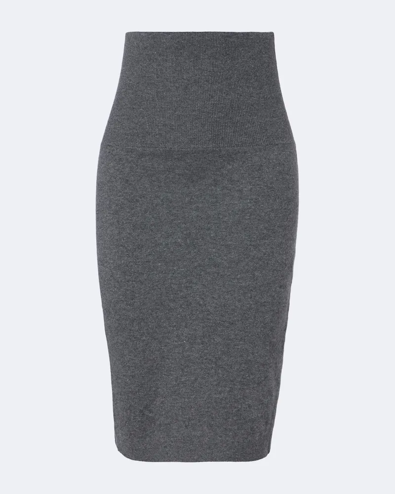 Stella McCartney Bleistiftrock aus Wolle Grau