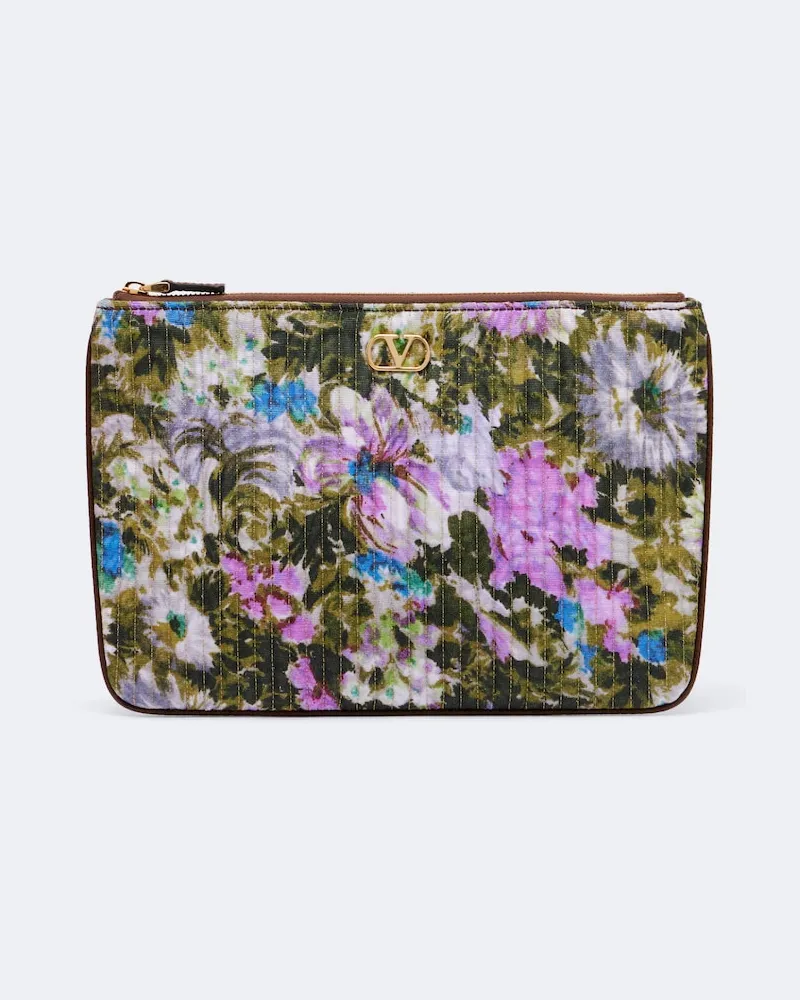 Valentino Garavani Etui VLogo aus Jacquard Multicolor