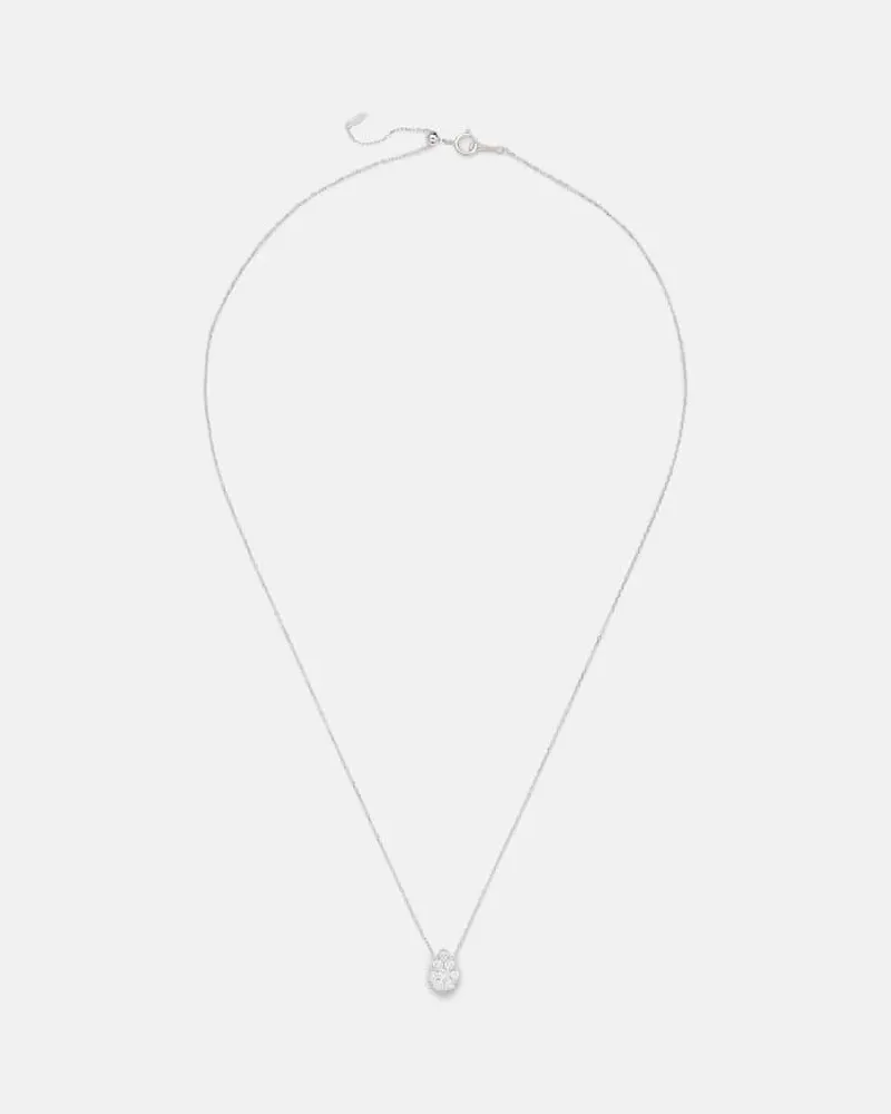 PERSEE Persée Halskette Floating aus 18kt Weißgold mit Diamanten Silber