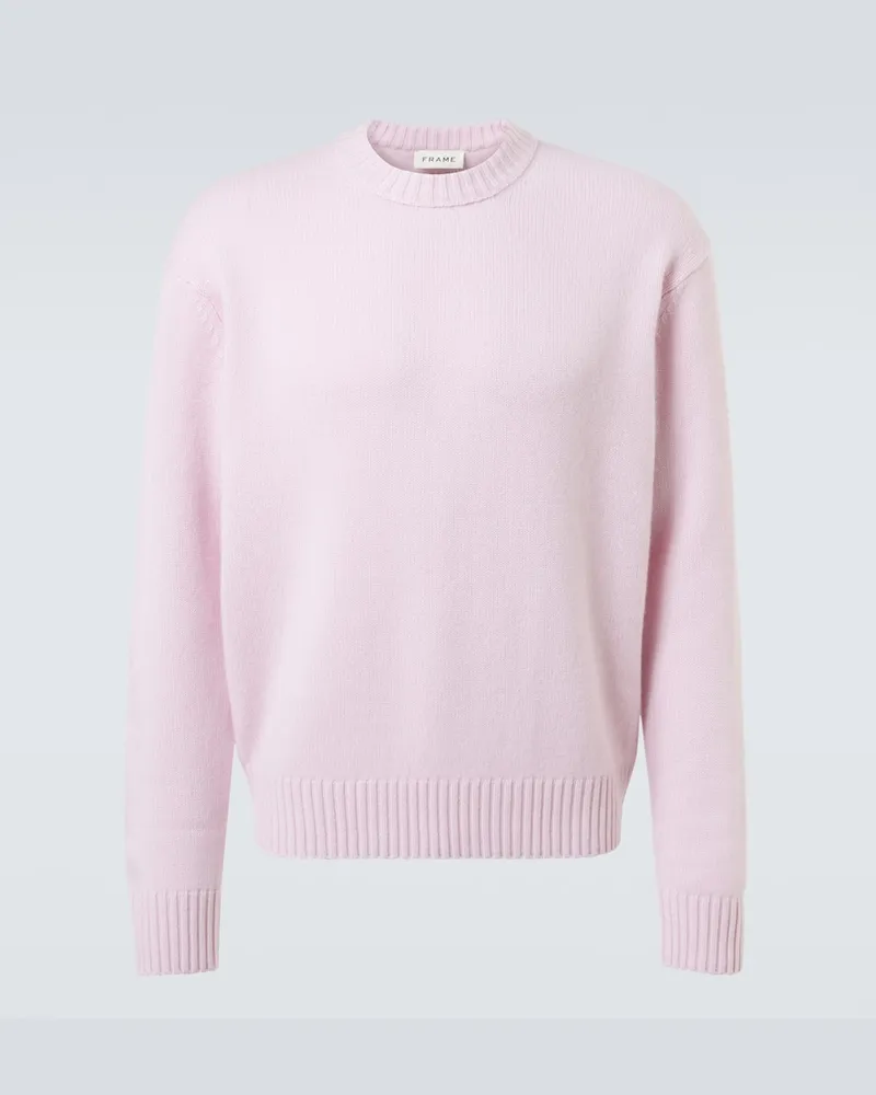 Frame Denim Pullover aus Kaschmir Rosa