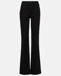 Tom Ford High-Rise Flared Jeans Schwarz