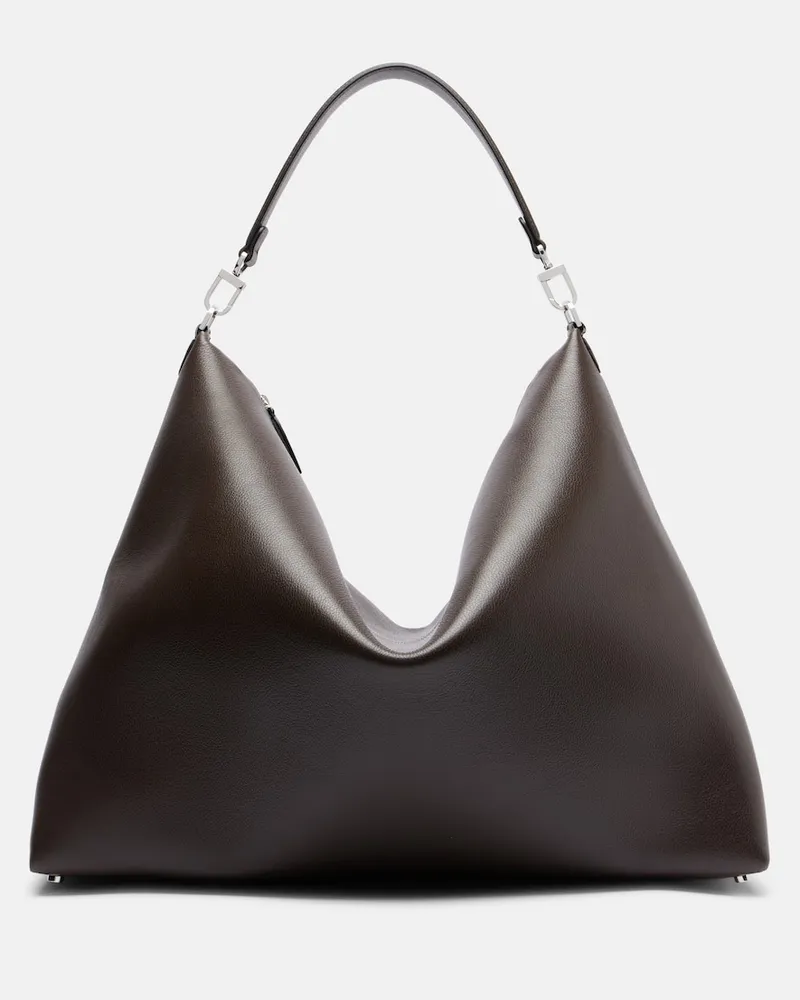 Totême Tote Bag Bevel aus Leder Schwarz